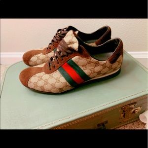 Men’s Classic Gucci Print Sneakers